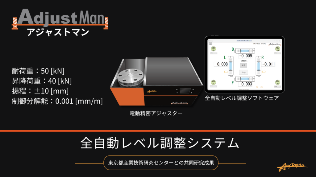 全自動レベル調整システムAdjustMan